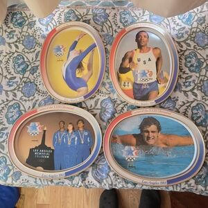 1984 Mcdonalds / Olympic Collectors Tins. Lot Of 4.